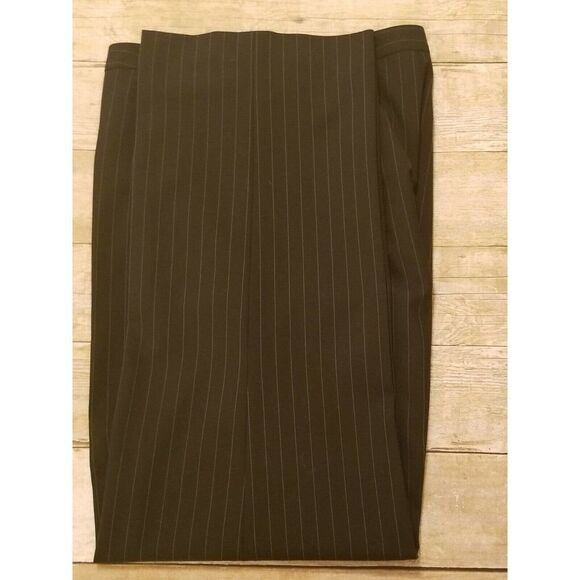 Charter Club Ladies Pants Sz14 Katherine Fit Full Length Lined Black Pin Stripe - Picture 12 of 12
